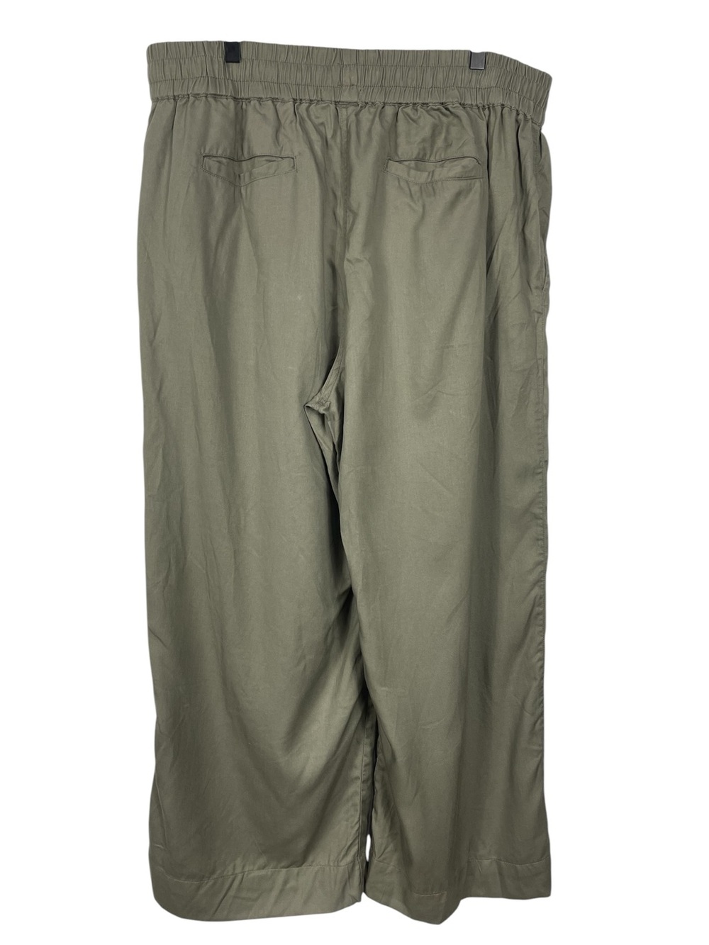Quince Vintage Wash Tencel Wide Leg Pants Olive Size XL - Picture 6 of 9